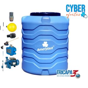 Estanque Tricapa 1000 L + Kit Bomba 1 HP